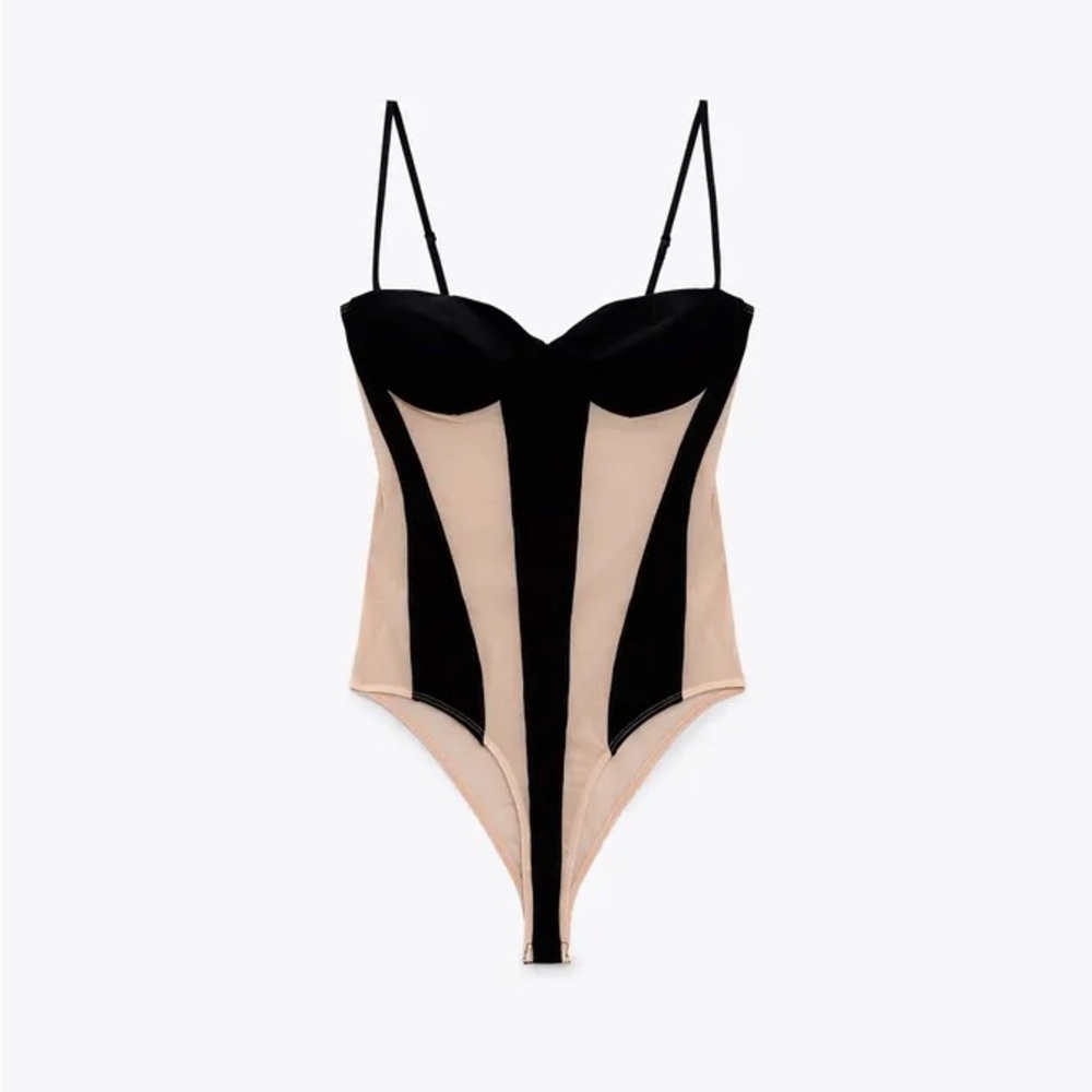 Tulle bodysuit by Zara new with tags